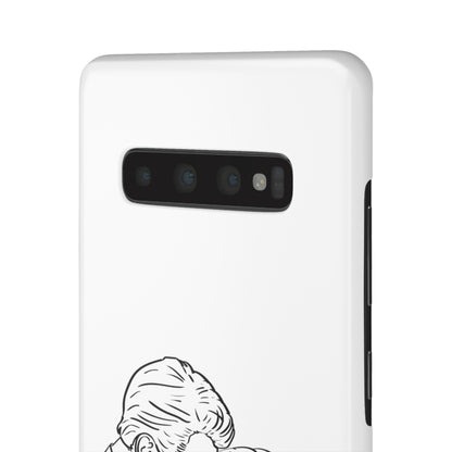 Custom Line Drawing Phone Snap Cases