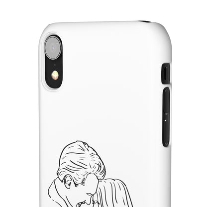 Custom Line Drawing Phone Snap Cases