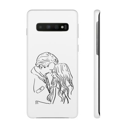 Custom Line Drawing Phone Snap Cases