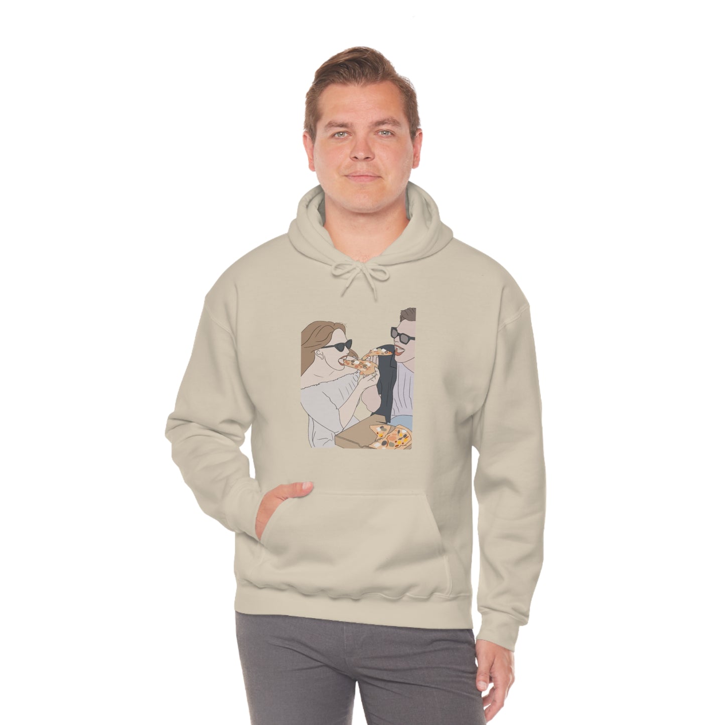 Custom Faceless Portrait Unisex Heavy Blend™ Hooded Sweatshirt