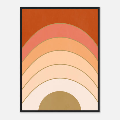 Abstract Gradient Sunrise Wall Art Print