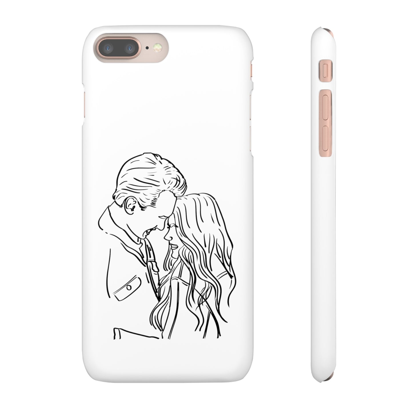 Custom Line Drawing Phone Snap Cases