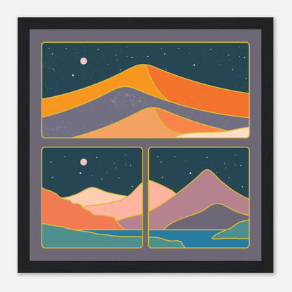 Mid Century Collage Mountains