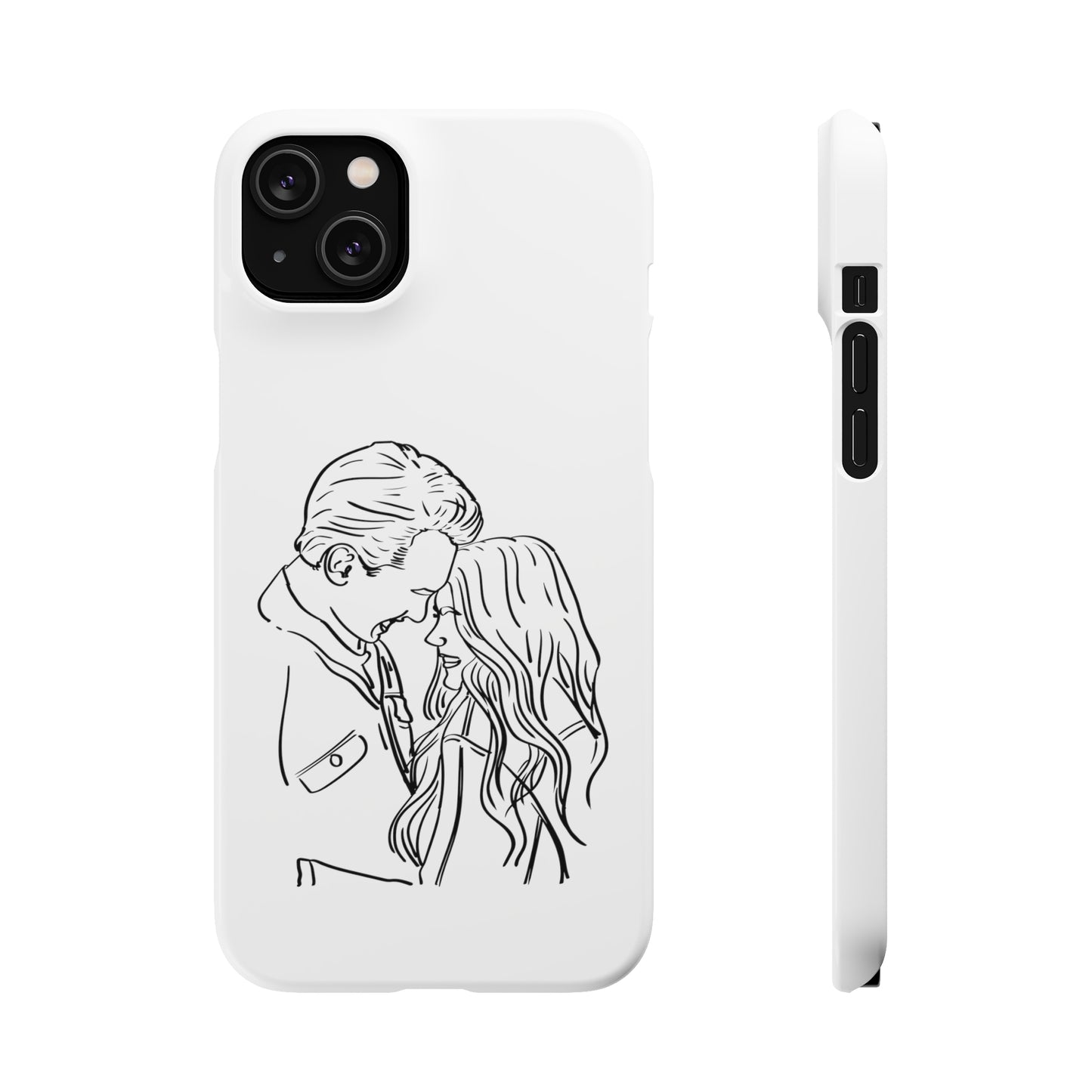 Custom Line Drawing Phone Snap Cases