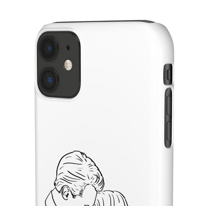 Custom Line Drawing Phone Snap Cases