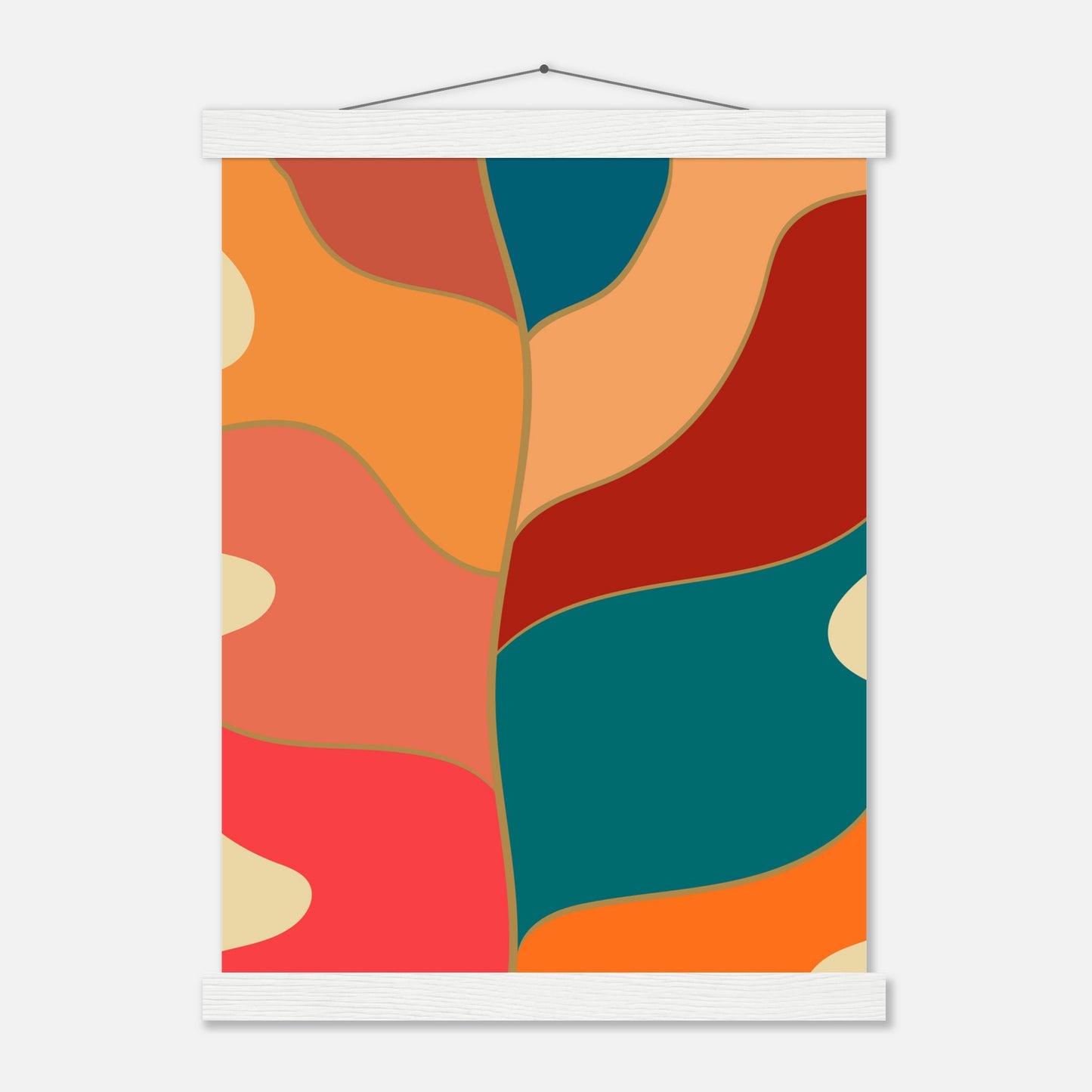 Abstract Monstera Wall Art Print