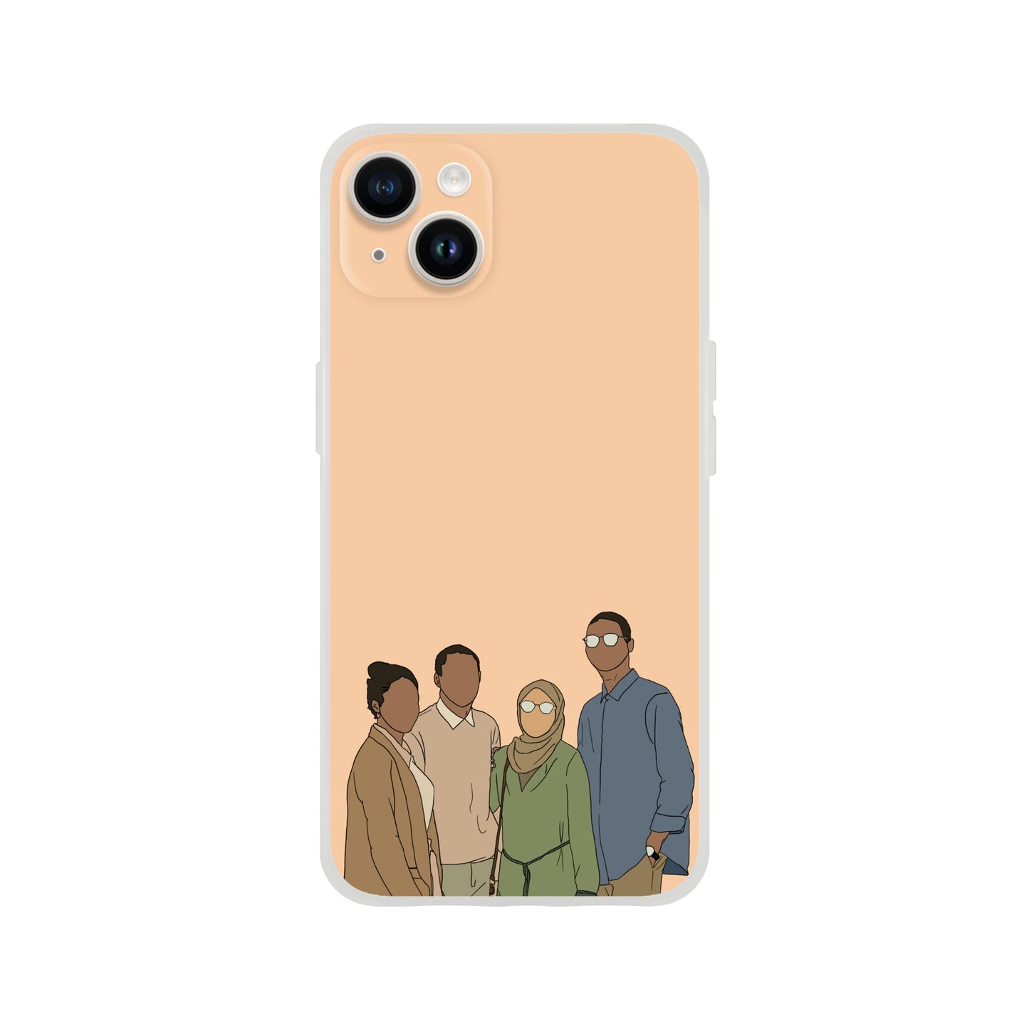 Custom Faceless Portrait Flexi Phone Case