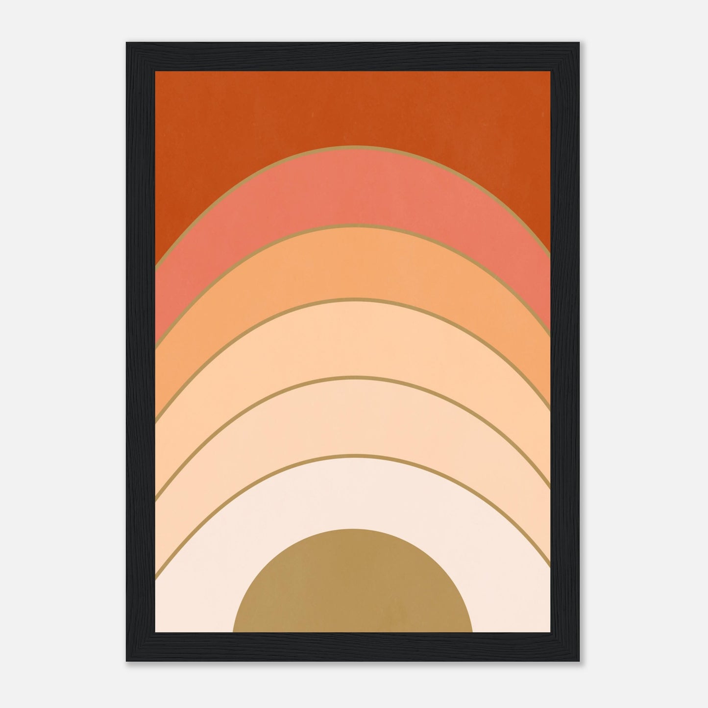 Abstract Gradient Sunrise Wall Art Print