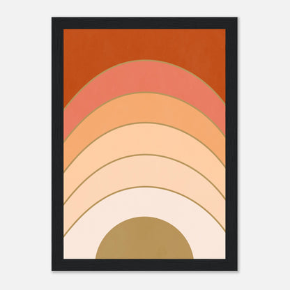 Abstract Gradient Sunrise Wall Art Print