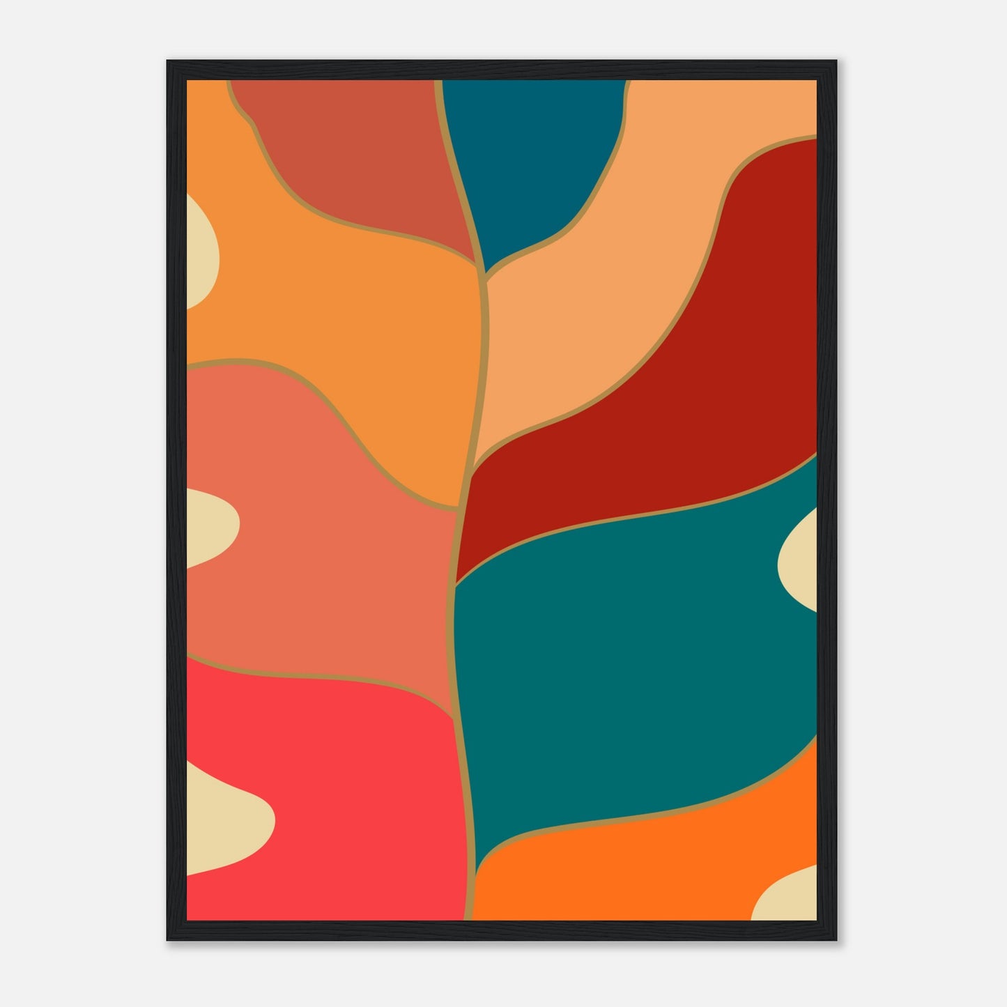 Abstract Monstera Wall Art Print