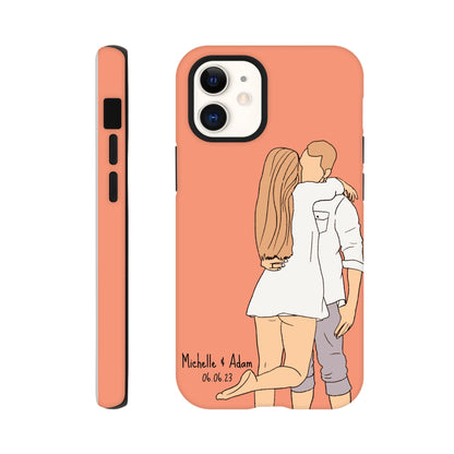 Custom Faceless Portrait Illustration Tough Phone cases