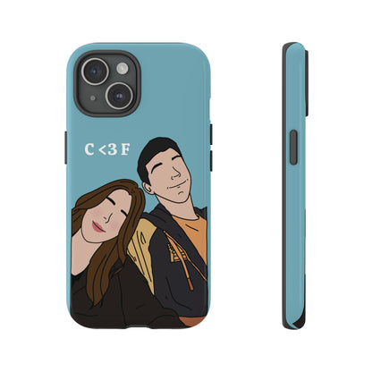 Custom Faceless Portrait Illustration Tough Phone cases