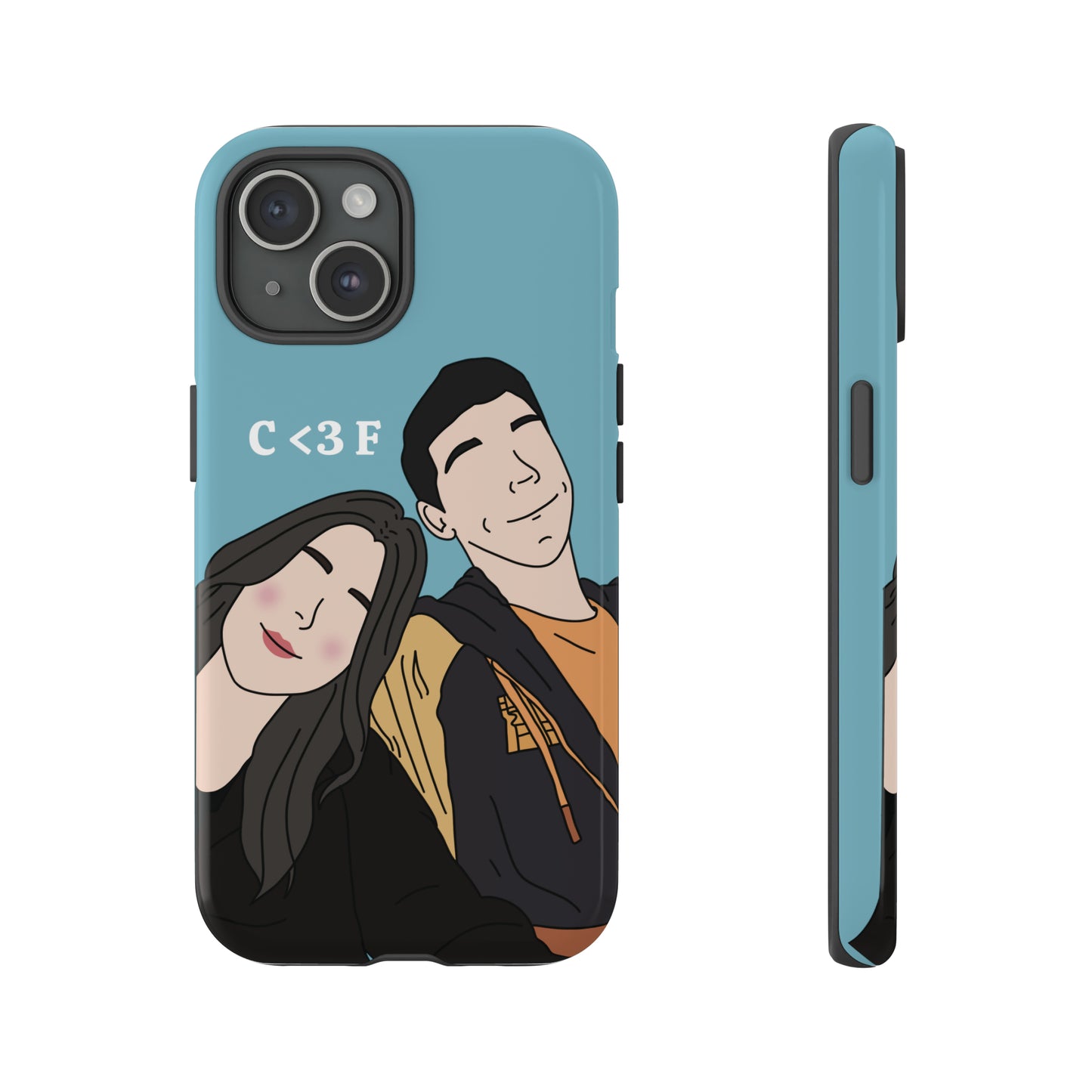 Custom Faceless Portrait Illustration Tough Phone cases