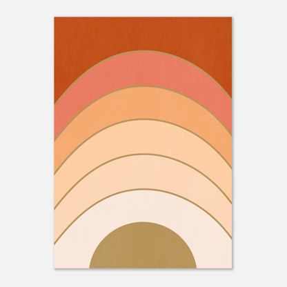 Abstract Gradient Sunrise Wall Art Print