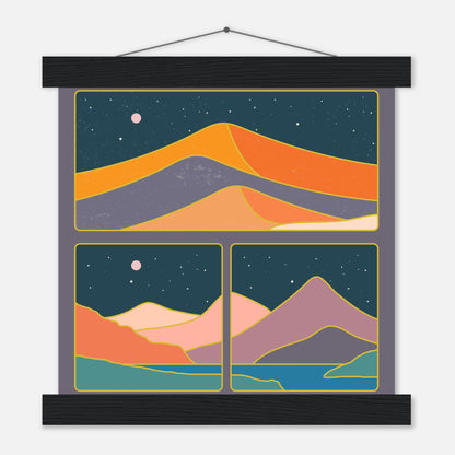 Mid Century Collage Mountains