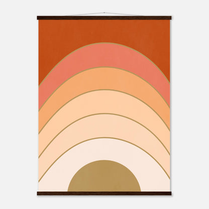 Abstract Gradient Sunrise Wall Art Print