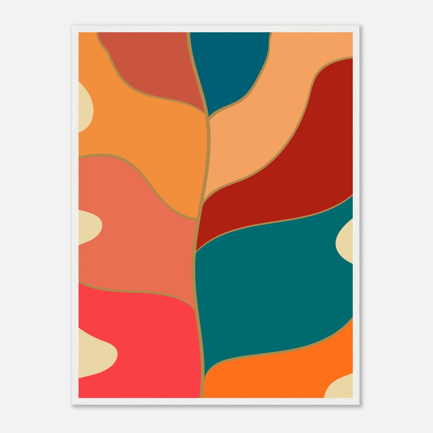 Abstract Monstera Wall Art Print