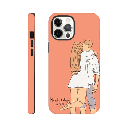 Custom Faceless Portrait Illustration Tough Phone cases