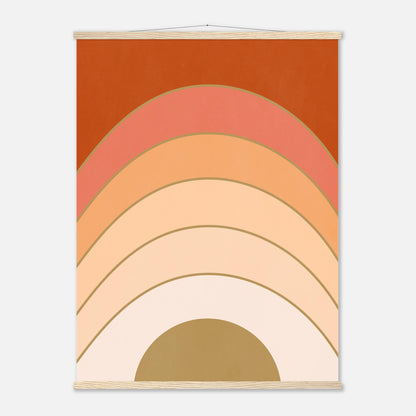 Abstract Gradient Sunrise Wall Art Print