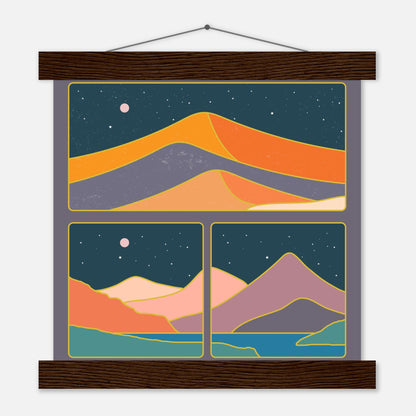 Mid Century Collage Mountains