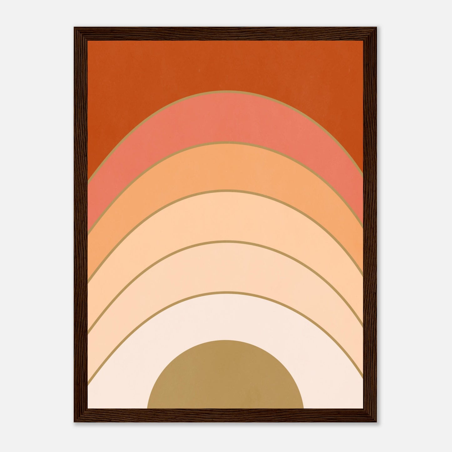 Abstract Gradient Sunrise Wall Art Print