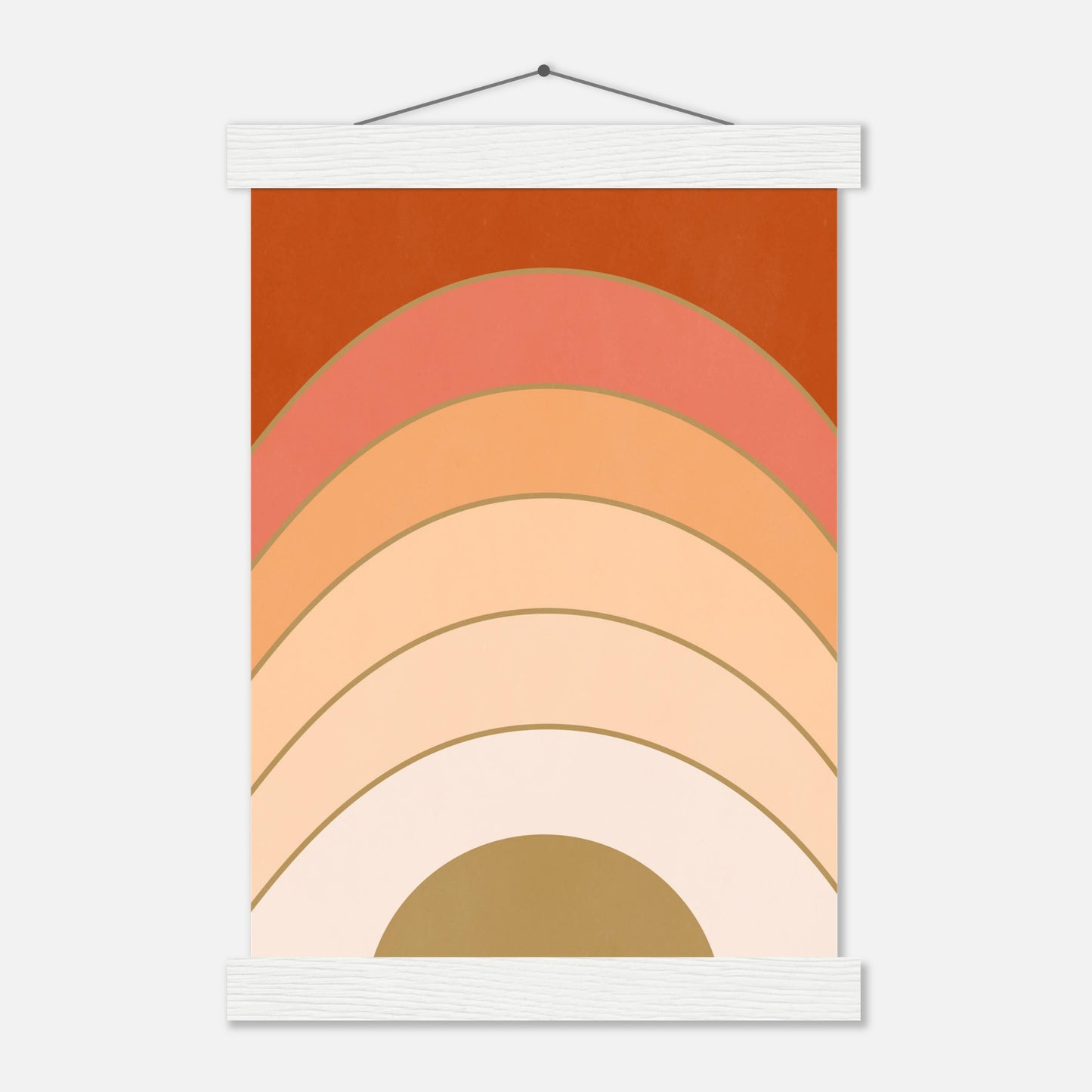 Abstract Gradient Sunrise Wall Art Print