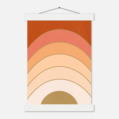 Abstract Gradient Sunrise Wall Art Print