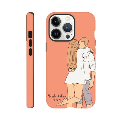 Custom Faceless Portrait Illustration Tough Phone cases