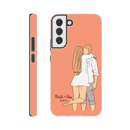 Custom Faceless Portrait Illustration Tough Phone cases