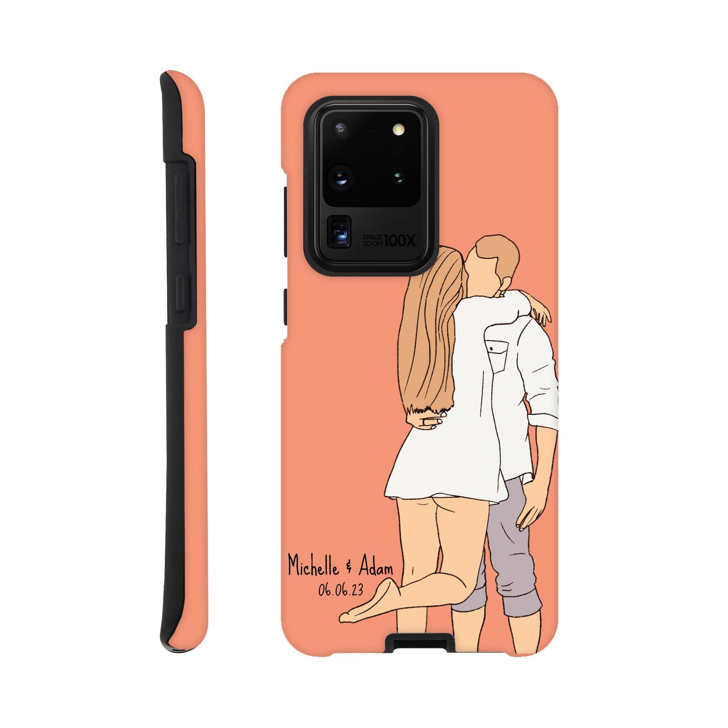 Custom Faceless Portrait Illustration Tough Phone cases