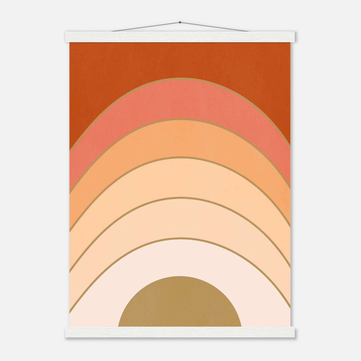 Abstract Gradient Sunrise Wall Art Print