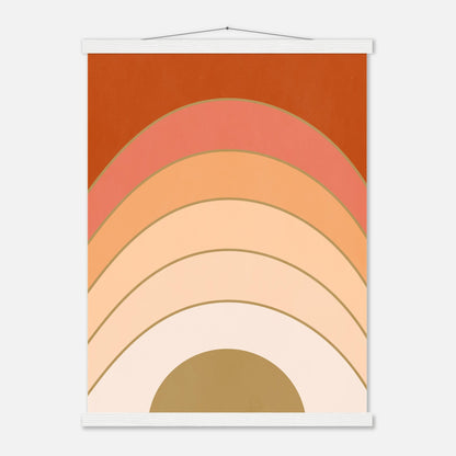 Abstract Gradient Sunrise Wall Art Print