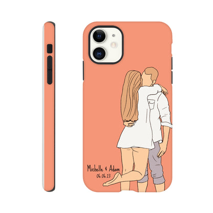 Custom Faceless Portrait Illustration Tough Phone cases