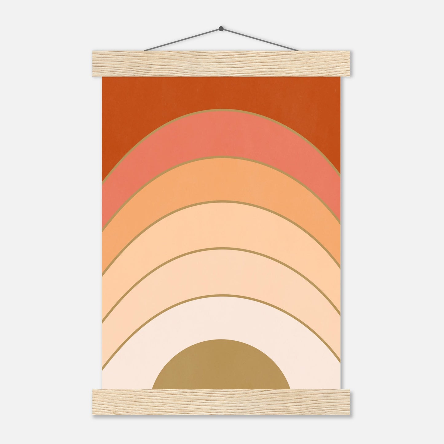 Abstract Gradient Sunrise Wall Art Print