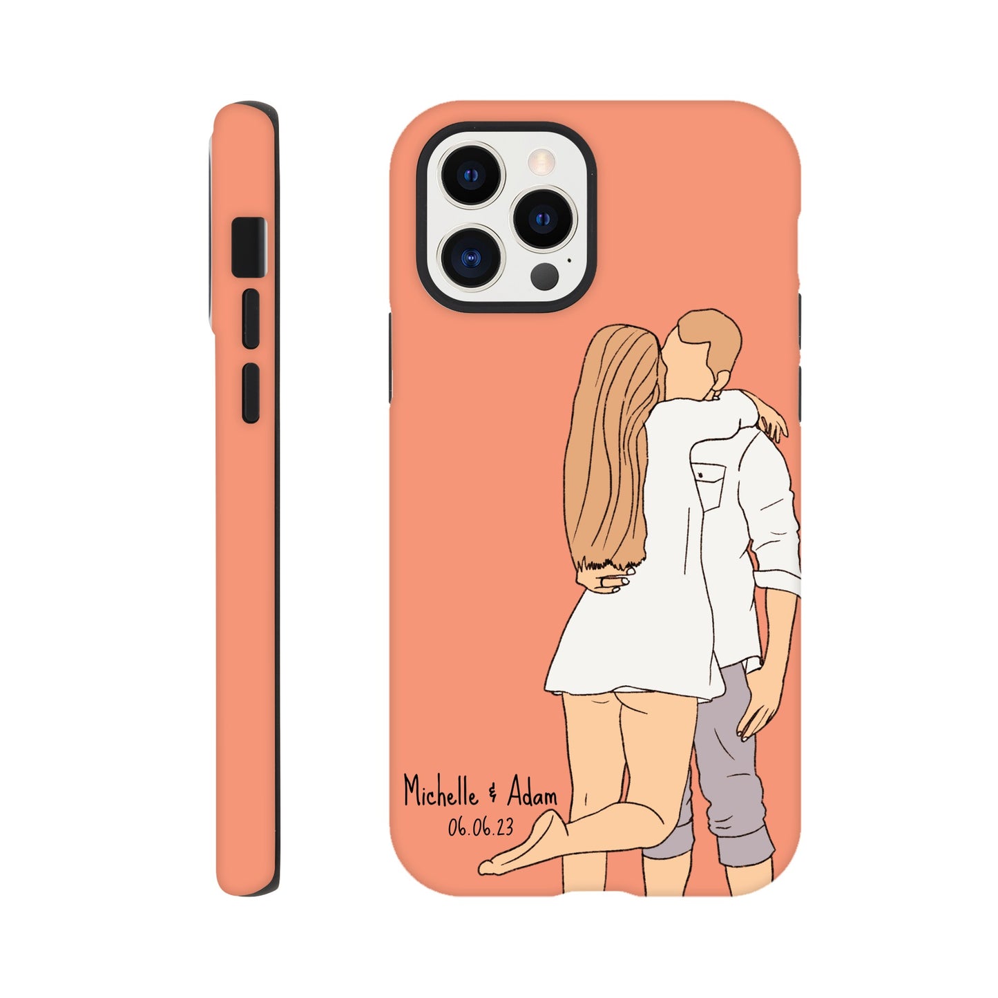 Custom Faceless Portrait Illustration Tough Phone cases