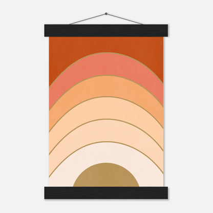 Abstract Gradient Sunrise Wall Art Print