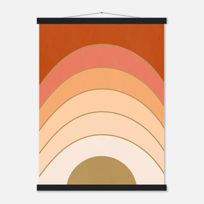 Abstract Gradient Sunrise Wall Art Print