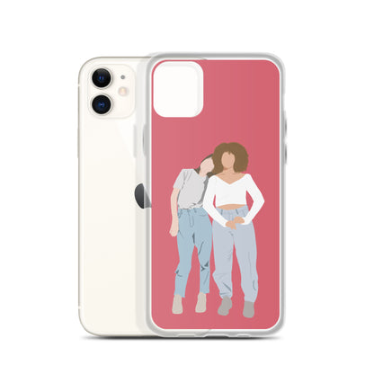 Custom Illustration Faceless Portrait Clear Case for iPhone®