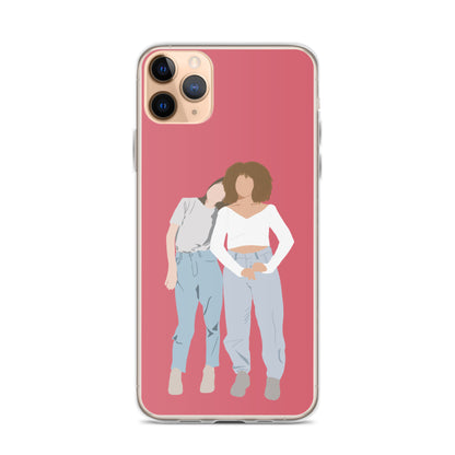 Custom Illustration Faceless Portrait Clear Case for iPhone®