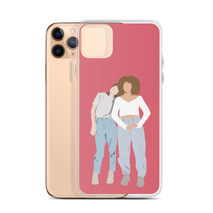 Custom Illustration Faceless Portrait Clear Case for iPhone®