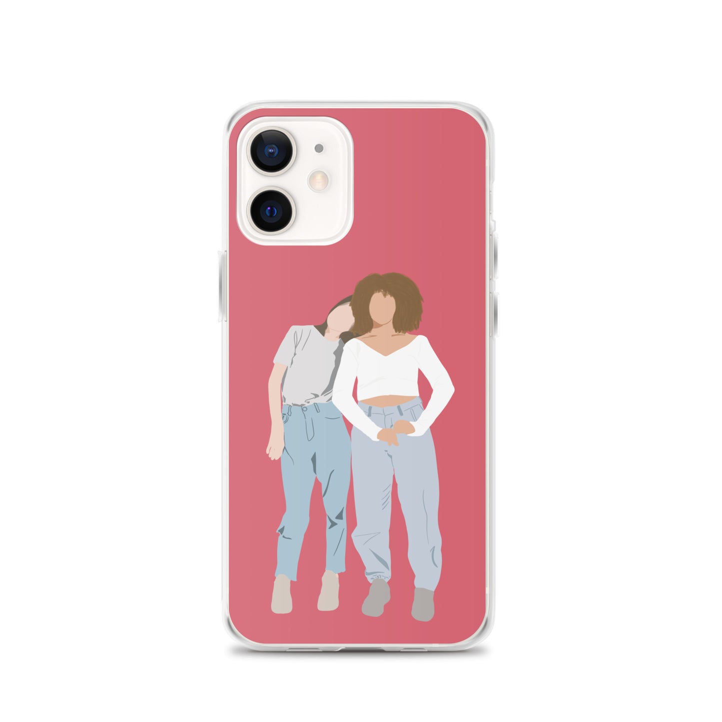 Custom Illustration Faceless Portrait Clear Case for iPhone®