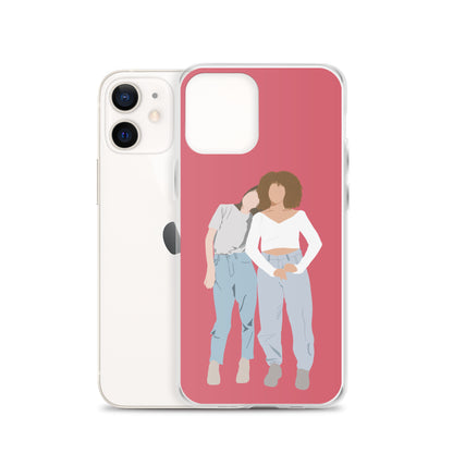 Custom Illustration Faceless Portrait Clear Case for iPhone®