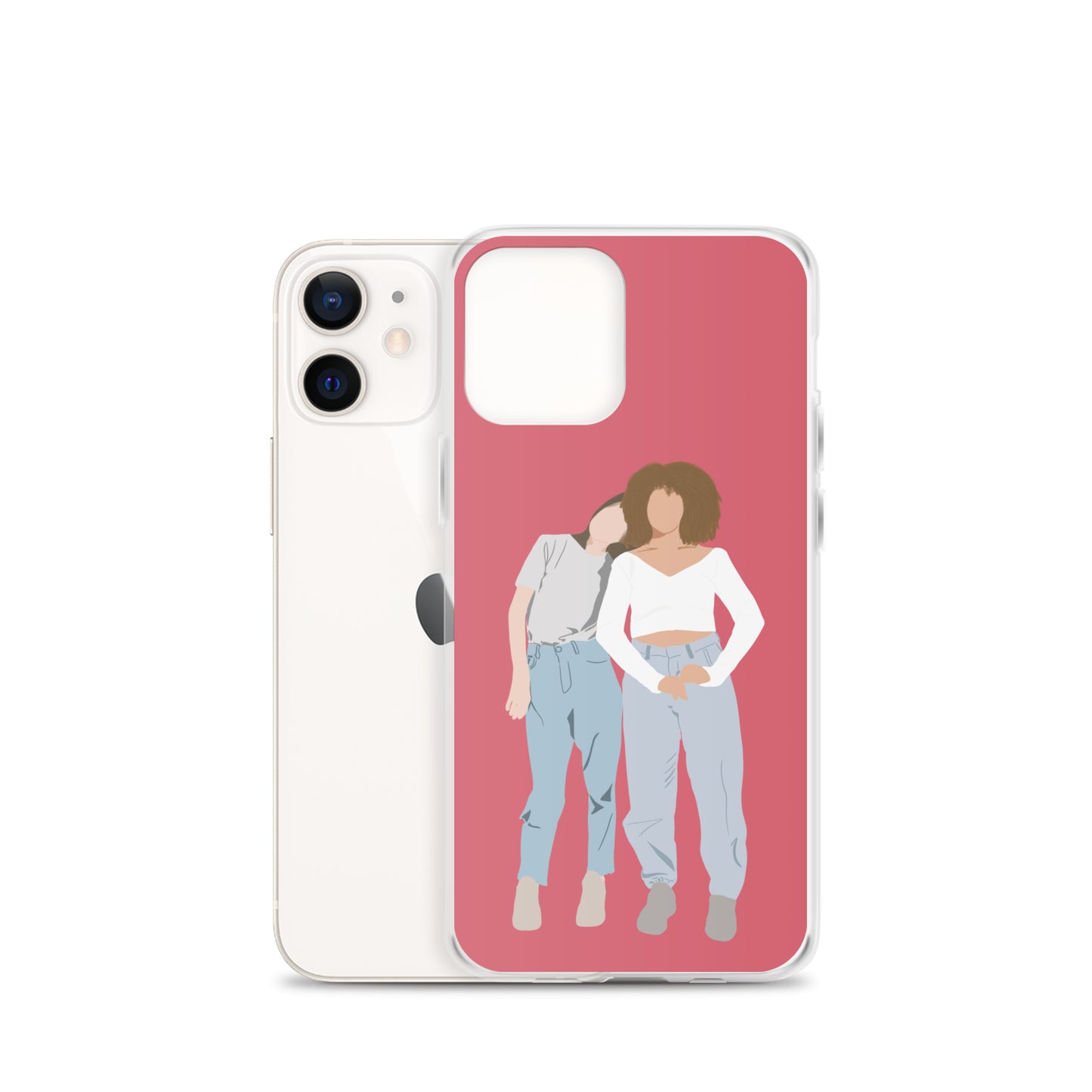 Custom Illustration Faceless Portrait Clear Case for iPhone®