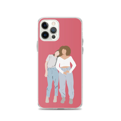 Custom Illustration Faceless Portrait Clear Case for iPhone®