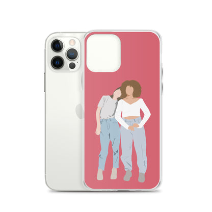 Custom Illustration Faceless Portrait Clear Case for iPhone®