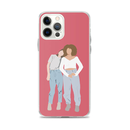 Custom Illustration Faceless Portrait Clear Case for iPhone®