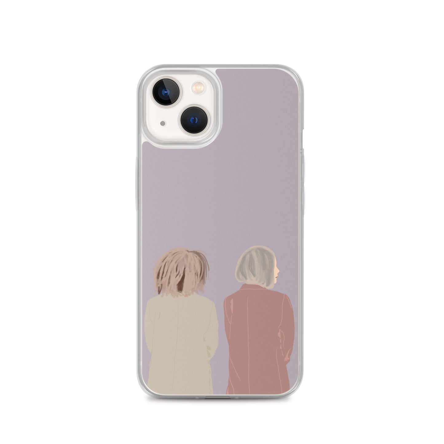 Custom Illustration Faceless Portrait Clear Case for iPhone®