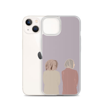 Custom Illustration Faceless Portrait Clear Case for iPhone®