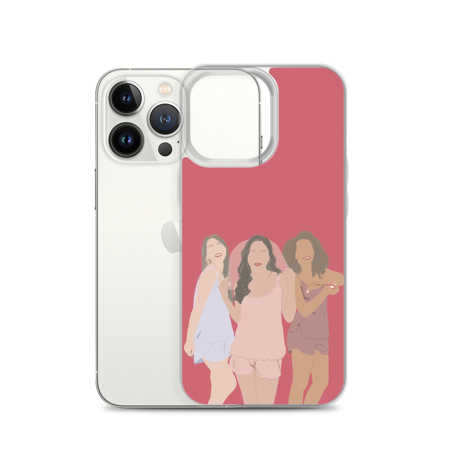 Custom Illustration Faceless Portrait Clear Case for iPhone®