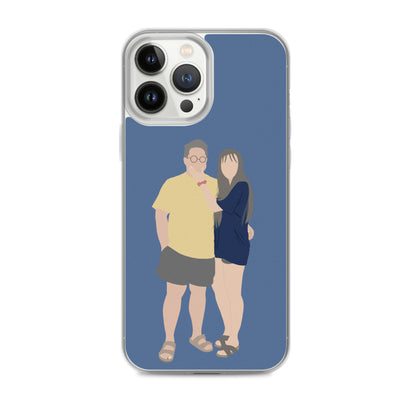 Custom Illustration Faceless Portrait Clear Case for iPhone®